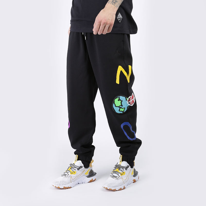 мужские черные брюки Jordan Why Not? Fleece Pants CW4263-010 - цена, описание, фото 1